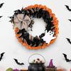Halloween Holiday Wreath Hanging Ornaments Artificial Wreath for Front Door Farmhouses Garden Yard Halloween Decorations