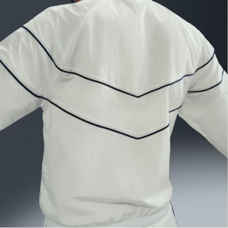 Nike Logo Stripe Zipper Loose Long Sleeve Jacket Women jackets Sail FV6305-135