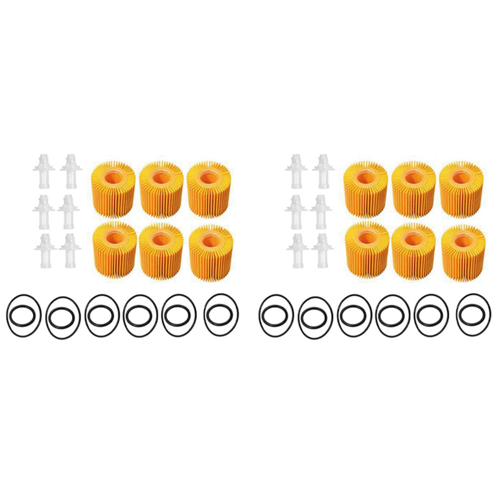 

VEMART 12 Sets Filter Kit for Sienna Venza 04152-YZZA1 04152-31090 жовтий