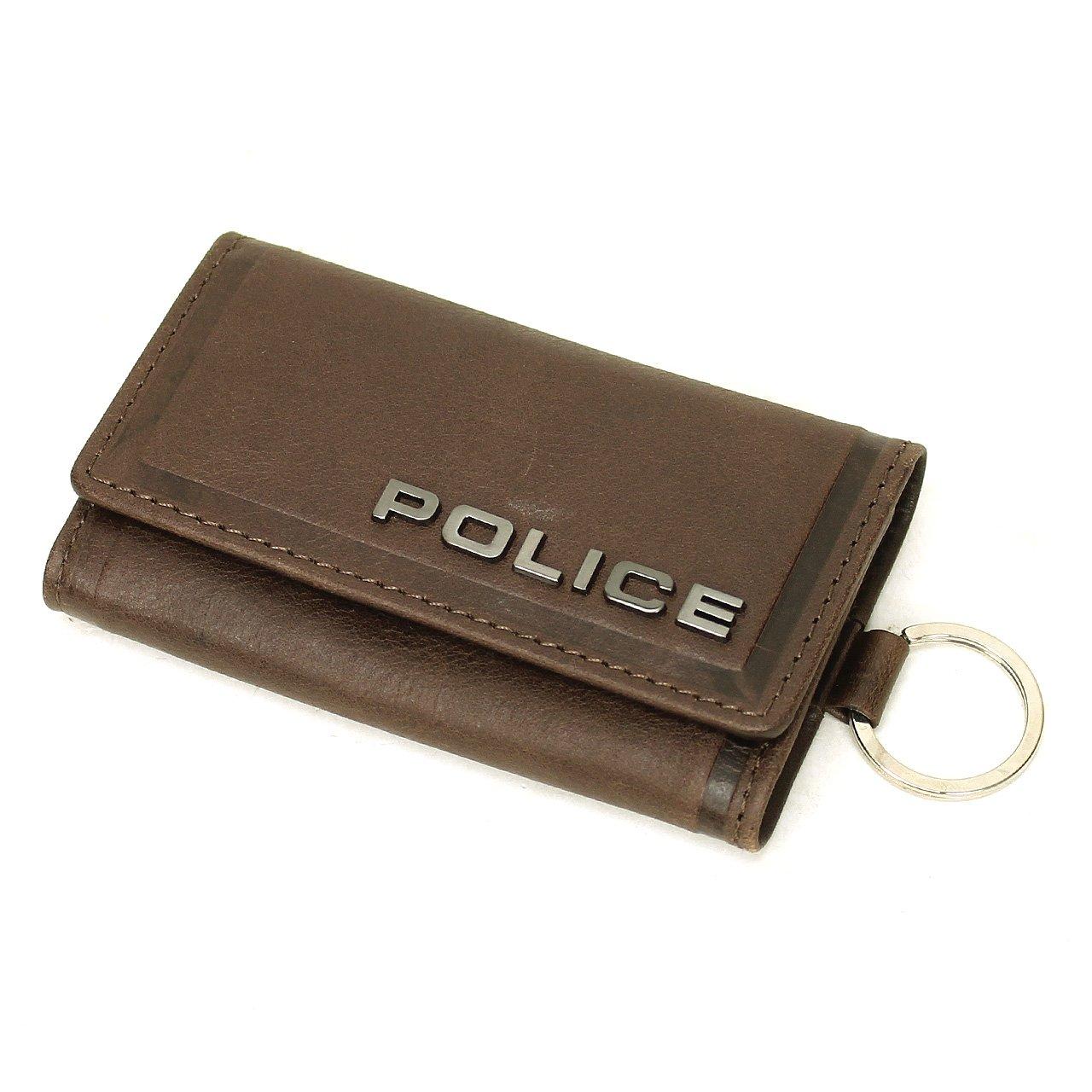 

Key Case with 6 Key Rings Edge Dark Brown 29 [Police] PA-58003 коричневий