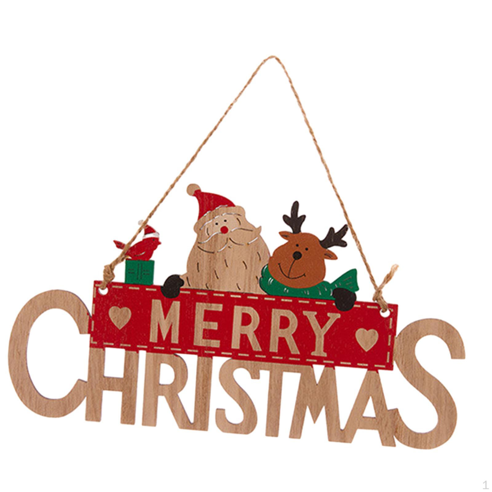 

Christmas Door Sign, Decoration, Wall Plaque Style C