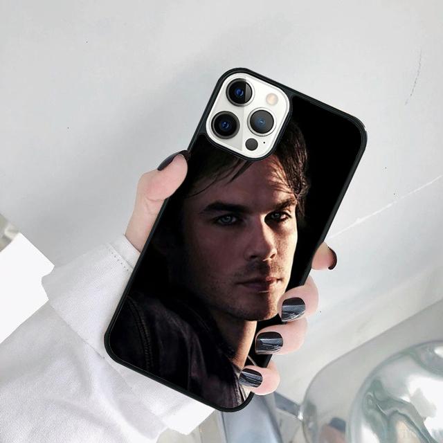 Custodia per Telefono Ian Somerhalder Vampire Diaries tvd Per iPhone 17 Air 11 12 13 15 16 14 Pro MAX Plus