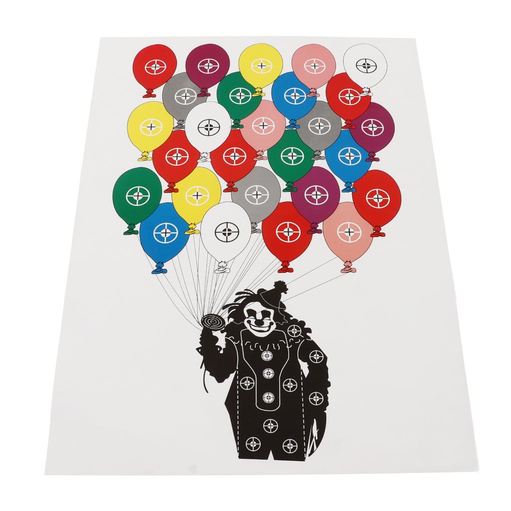 10Pcs Shooting Targets Paper Archery Paper Targets Bow Arrow Hunting Shoot Accessories 45x32cm Clown Balloon