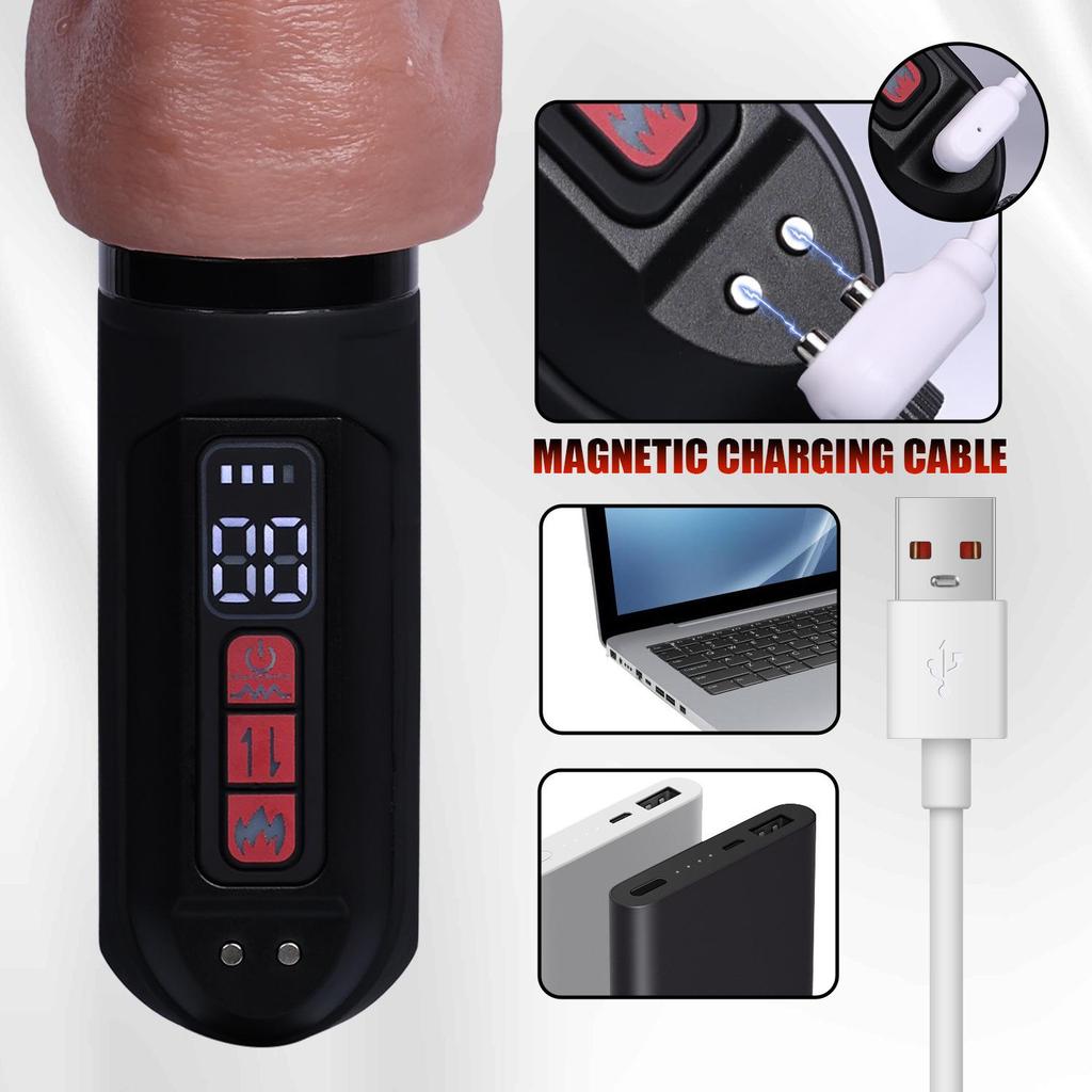 Cannon Suction Cup Dual-Use Silicone Masturbator: Soft Flesh Adult Toy