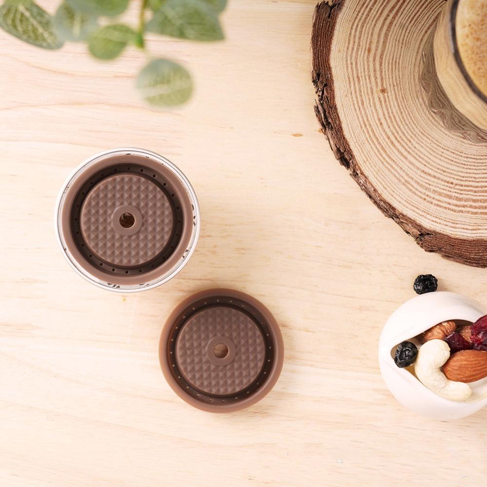Food Grade Silicone Reusable Coffee Capsule Lid Easy Clean Reusable Capsule Lid Daily Home Brewing