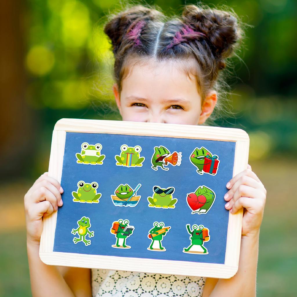50 Cartoon Guagua Series Stickers Cute Frog Full Set of Doodle Stickers Suitcase