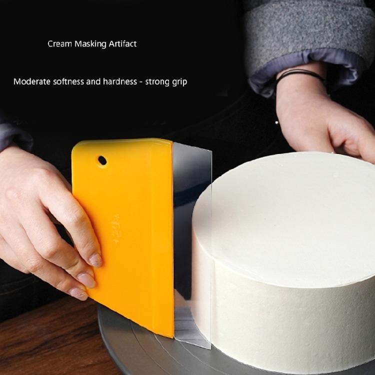 Kuchenbutterglätter Klarsichtspachtel für präzises Backen Ergonomisches Kunststoff-Gebäckwerkzeug zum Schneiden und Formen von Teig