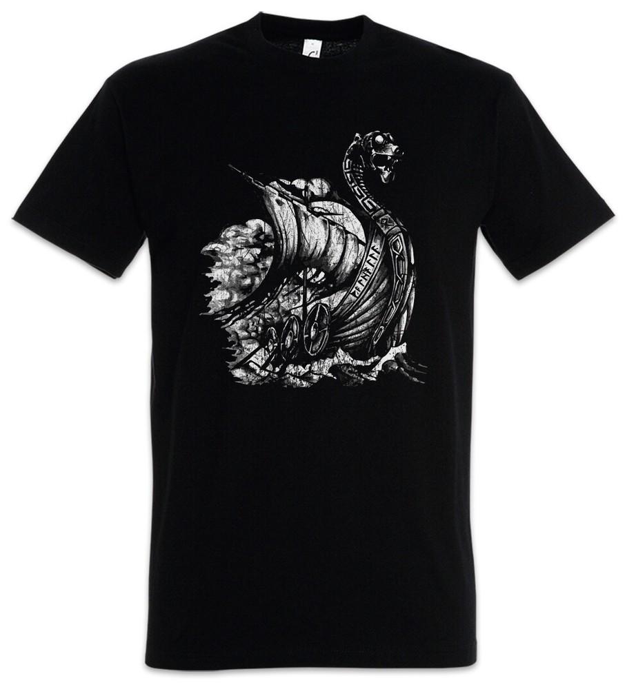 Viking Ship VIII Men's T-Shirt Valhalla Odin Thor Norse Vikings Boat Tyr Dragon