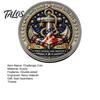 Decorative Challenge Coin Guardians of The Sea Coin, They Stood Watch Souvenir Double-sided Engraved Collectible Gift for Navy Veteran