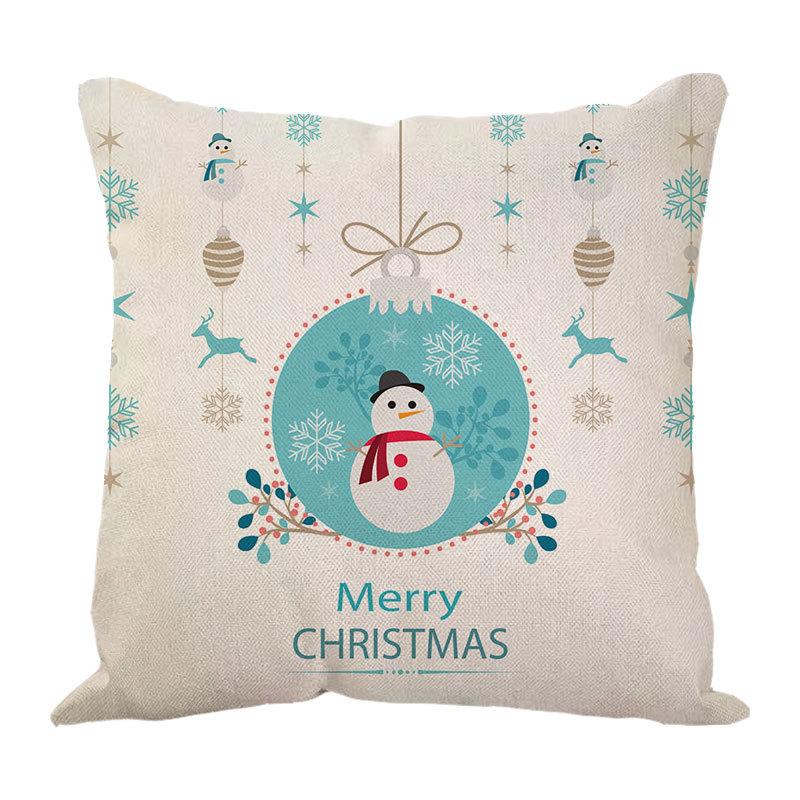 

Новые льняные рождественские подушки Льняная подушка Надежный пододеяльник Подушка Подушка для автомобиля Диван Поясница 45 * 45CM (excluding core)