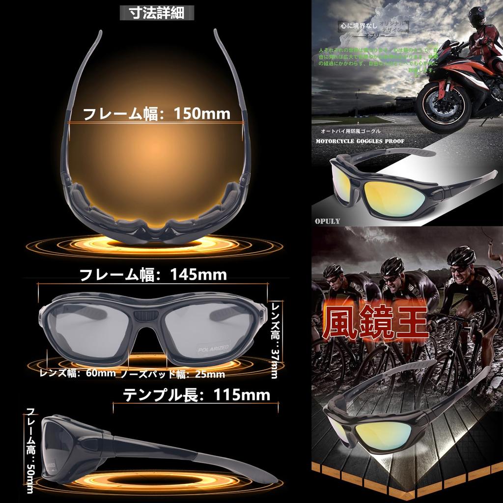 Safety Protective Sports Motorcycle Includes 1 Set of Replacement Clear Replacement Storage UV All Seasons [RUQI] Glasses, Goggles, Goggles, Goggles,