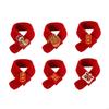 3PCS Pet Scarf For Dog Cats Chinese Snake Year Festival Theme Warm Knitted Collar Scarf For Cold Weather Pet Neckwear M68E