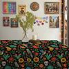 Colorful Mexican Rectangle Table Cloth for Table Decor Holiday Party Waterproof Reusable Tablecloth for Tables Kitchen Dining