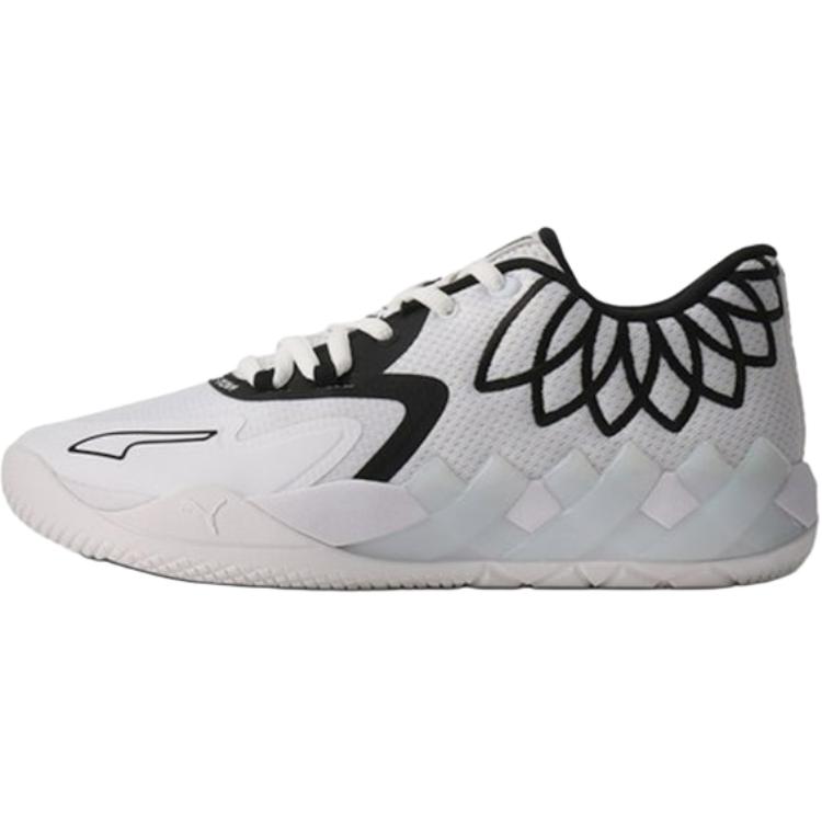 

Puma MB.01 Lo Jr Team Colors - белые черные детские кроссовки 377368-13 38.5