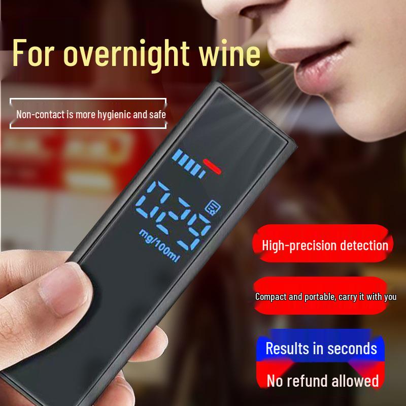 High-Precision Breathable Alcohol Breathalyzer for Drunk Driving Detection