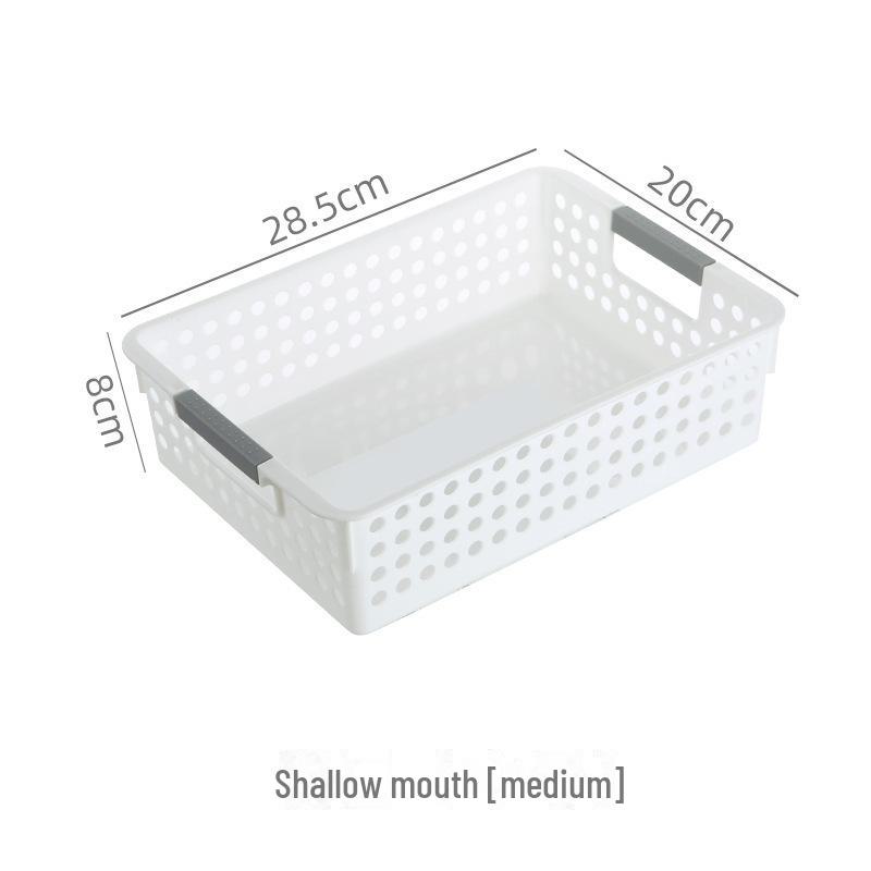 Cesto de Armazenamento de Mesa de Plástico Espesso para Brinquedos, Cosméticos e Miudezas