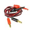 1 Stück Rot Schwarz Bananen-Testkabel Kabel Vergoldeter 4mm Bananenstecker Multimeter-Prüfkabel 1M Messingkern-Kabelverbinder