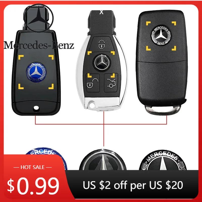 Car Sticker Car Key Sticker Auto Control Keychain Emblem Accessories For Mercedes Benz AMG Smart W205 C300 W203 W206 W108 W124 W