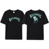Wave New Men's Summer Billa-bong T-shirt 100_ Cotton Double Sided Printing High Quality Casual Top Tees