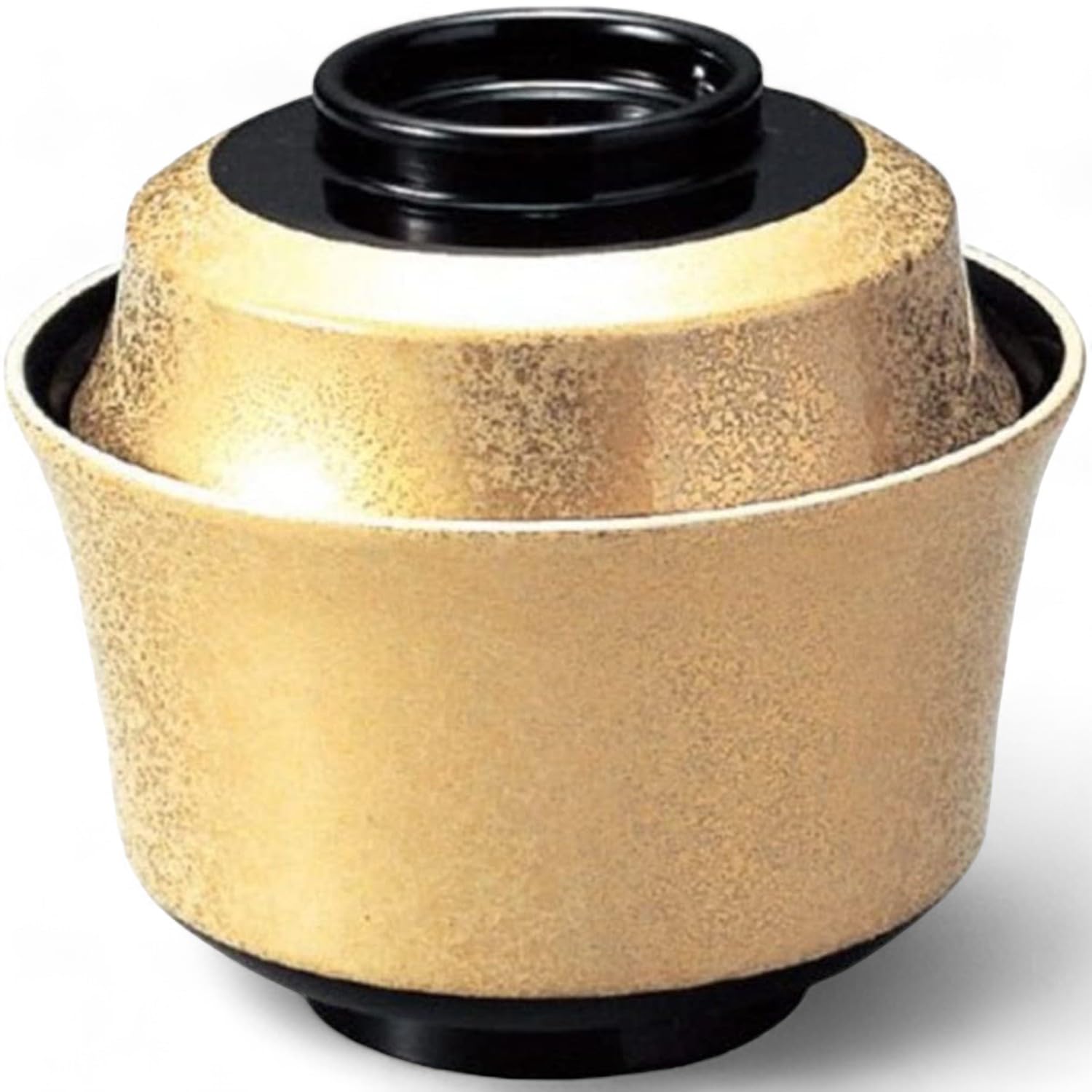 Miso Soup Tenryuji Gold Splash 11cm x Made in Japan J-kitchens Bowl, 3.6-inch Bowl, Design, 9.9cm,