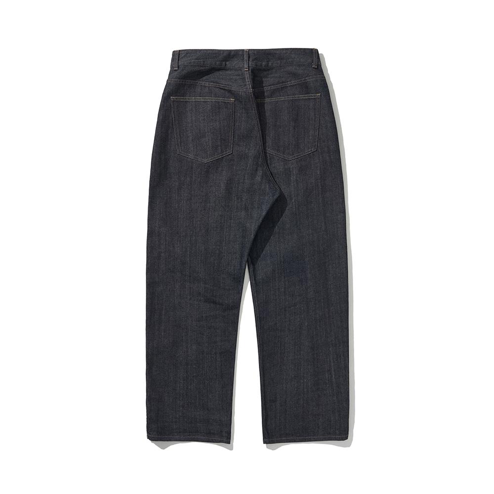 HISHANDER One Washed 5P Wide Denim Pants