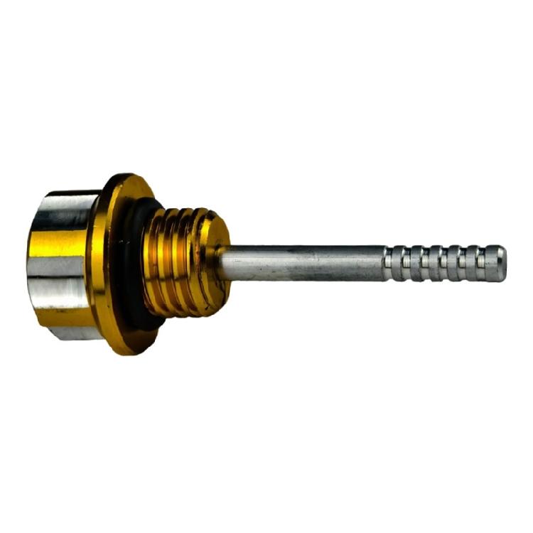 

Aluminum Dipstick Level Gauge Meter Motorbike Accessory Engine Crankcase Oil Level Gauge Dipstick Caps Plug for Scooter золотий