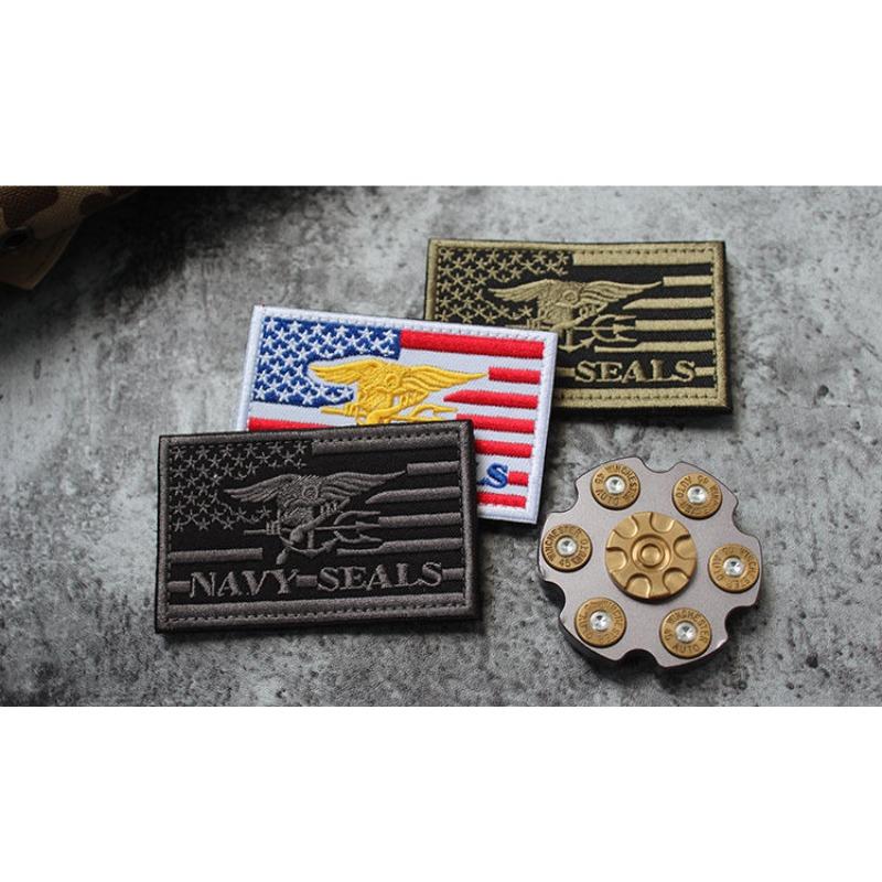 US Navy SEALS NAVY SEALS Frogman Team Emblem Armband Embroidery Velcro Badge Outdoor Pack Patch