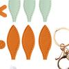 DIY Sewing Keychain Kit Bag Charm Making Party Favors Cute Keyring Colorful Air Balloon Pendant