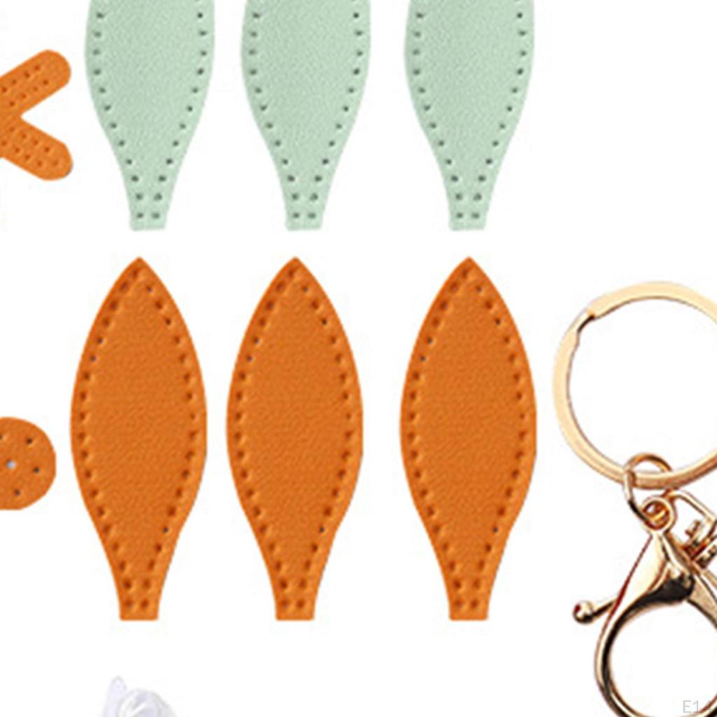 DIY Sewing Keychain Kit Bag Charm Making Party Favors Cute Keyring Colorful Air Balloon Pendant