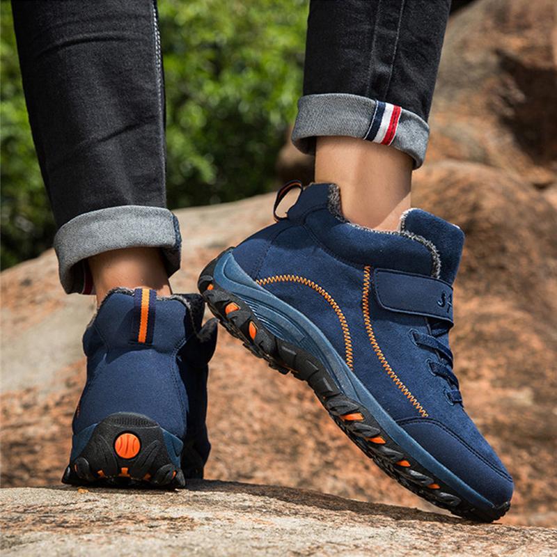 Winter Anti-skid Men and Women Casual Shoes Plush Warm High Top Snow Boots