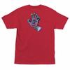 Santa Cruz SCREAMING OBSCURE HAND Skateboard T Shirt FUJI RED