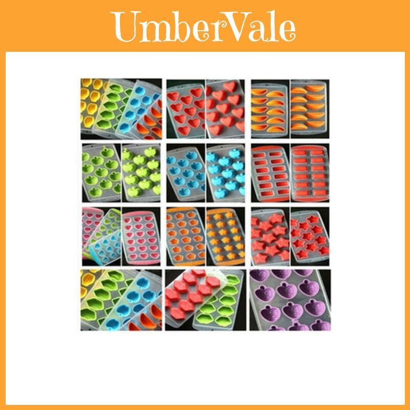 Durable Silicone Mold For Chocolate Ice Cubes Delightful Fondant Soap Jello Candy
