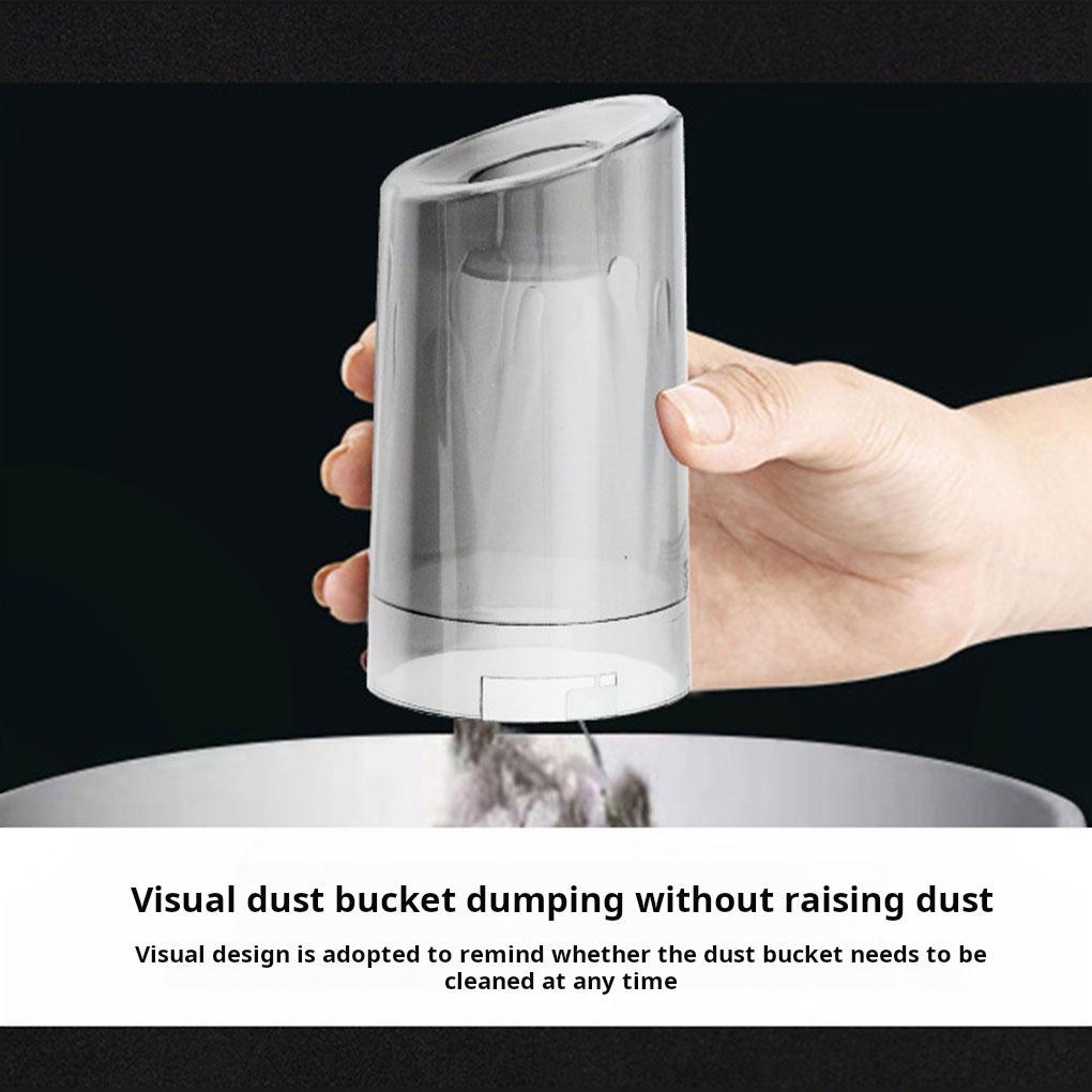 Black Portable Handheld Vacuum Cleaner With Rotatable For Car Cleaning With Strong Suction Power