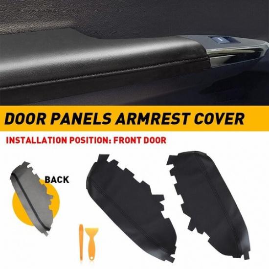 Best Front Door Panel Armrest Cover For 2013-2018 Toyota Avalon Leather Armrest