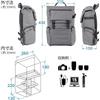 HAKUBA Camera Bag Plus Shell City Flap Backpack 12 G05 AZ Gray Camera Backpack Business Bag Rear Access Side Access 2 Compartments Everyday Use AMZSP-