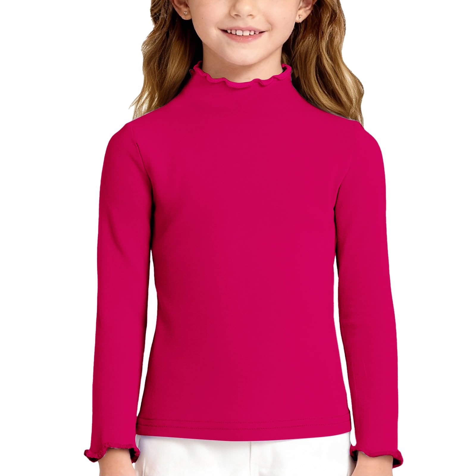 

Boy And Girls Color Long Sleeved T-shirt Round Neck Color T-shirt 100
