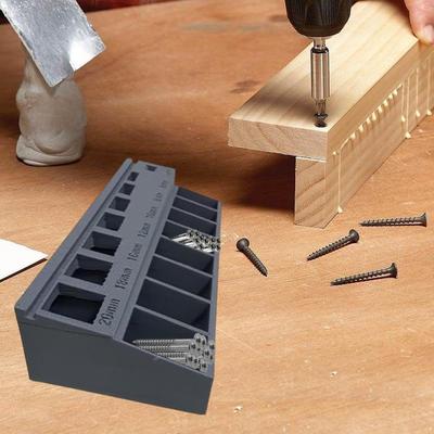 Automatický třídič velikostí šroubů M3, úložný třídicí box, kompaktní pouzdro z 3D tisku, kufřík na nářadí pro hardware, matice, dílnu, domov, garáž