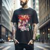 100% Cotton TOPS UNISEX TEES MENS WOMENS Hashira Demon Slayer T-Shirt Kimetsu No Yaiba Tengen Horror Anime Gift Shirt 529