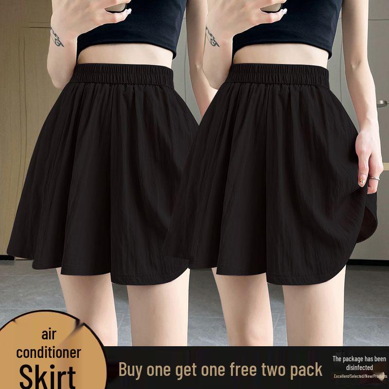 High-Waisted Wide-Leg Air Conditioning Shorts Skirt - 2026 Summer Collection: Petite, Slimming, Casual Two-Piece Set.