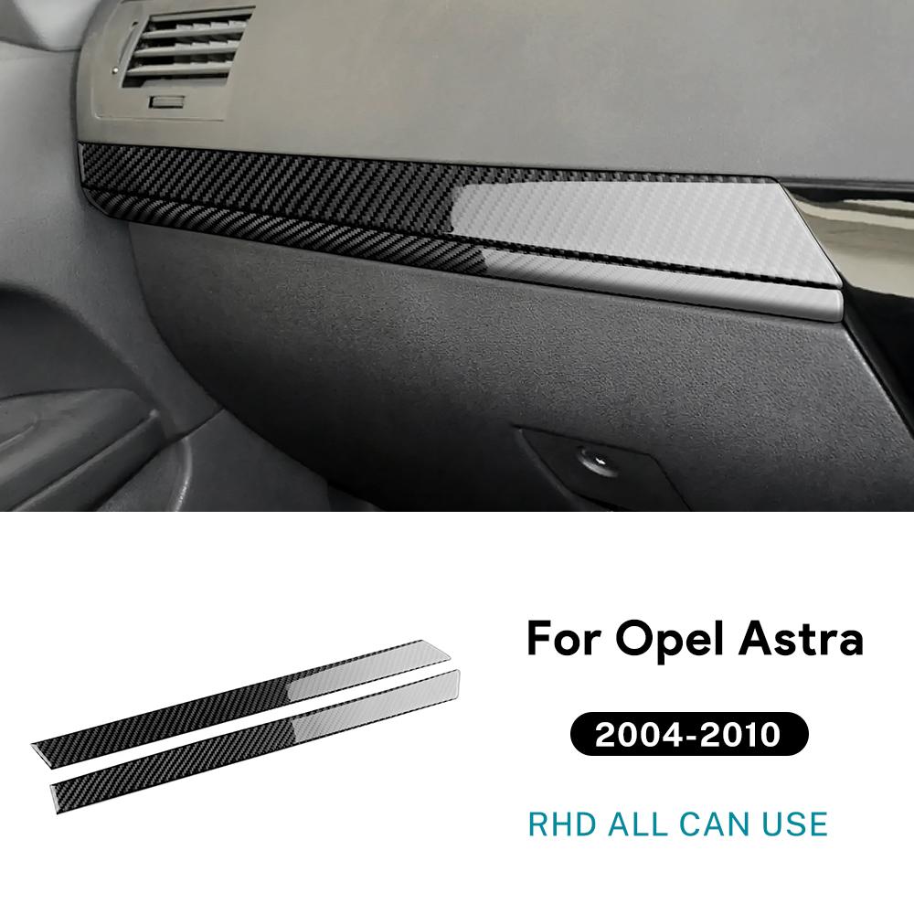 Real Soft Carbon Fiber Sticker For Vauxhall Opel Astra H MK5 2004 2005 2006 2007 2008 2009 2010 Car Co-pilot Passanger Side Trim