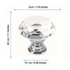 16Pcs Diamond Furniture Door Knobs Crystal Glass Pot Cover Handles Cabinet Pull Decorative for Dresser Cupboard Wardrobe