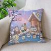 Cute Cartoon C-Chiikawas Pillow Cushion Cover Pillowcase Living Room Sofa Home Decor