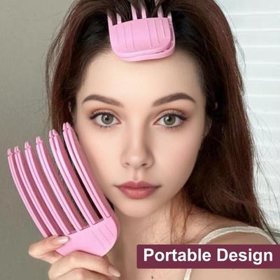 2 pezzi pettine per capelli soffici pettine naturale Bump Up volume clip portatile