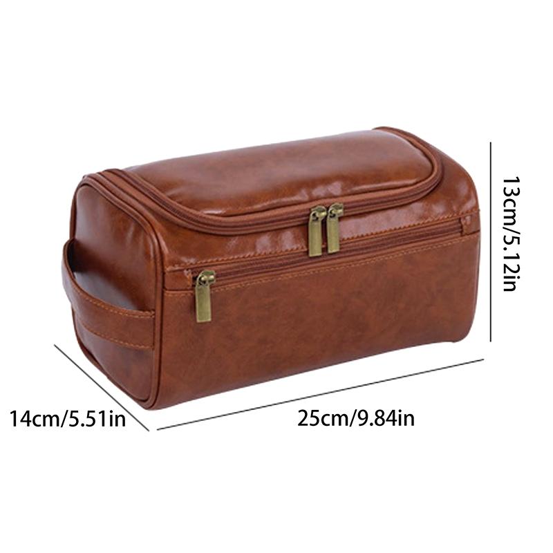 Männer Vintage Luxus Kulturbeutel Reise Notwendig Business Kosmetik Make-Up Fällen Männlichen Hängende Lagerung Organizer Waschen Taschen