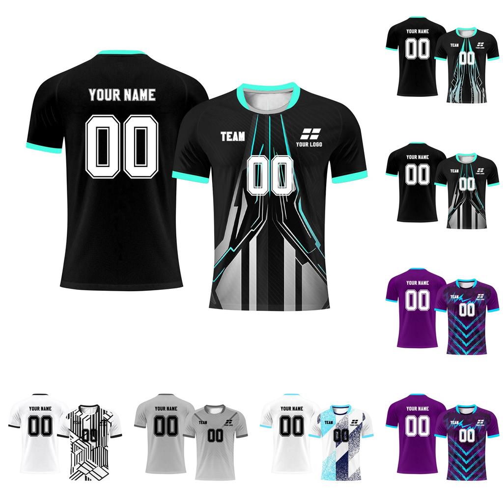 Personlig Topper Skjorter Herre Jenter Med Navn Nummer Egendesignede Fotballdrakter For Gutter Treningsdrakt