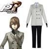 Goro Akechi Cosplay Outfit Polyester Anime Kostüm Für Halloween Und Rollenspiele**