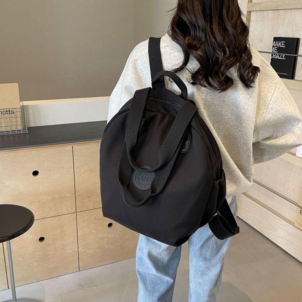 Korean Style Travel Shoulder Bag Large Capacity Fitness Bag Sport Nylon Backpack Swimming