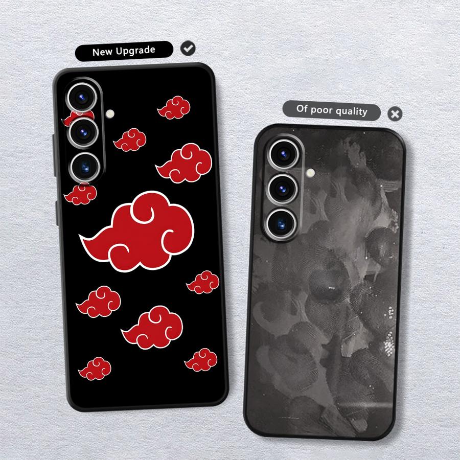 Cool Akatsuki Logo Black Soft Phone Cover Case for Samsung Galaxy A25 A71 A32 A51 A73 A23 A53 A26 A72 A35 A36 A24 A55 A41 A22