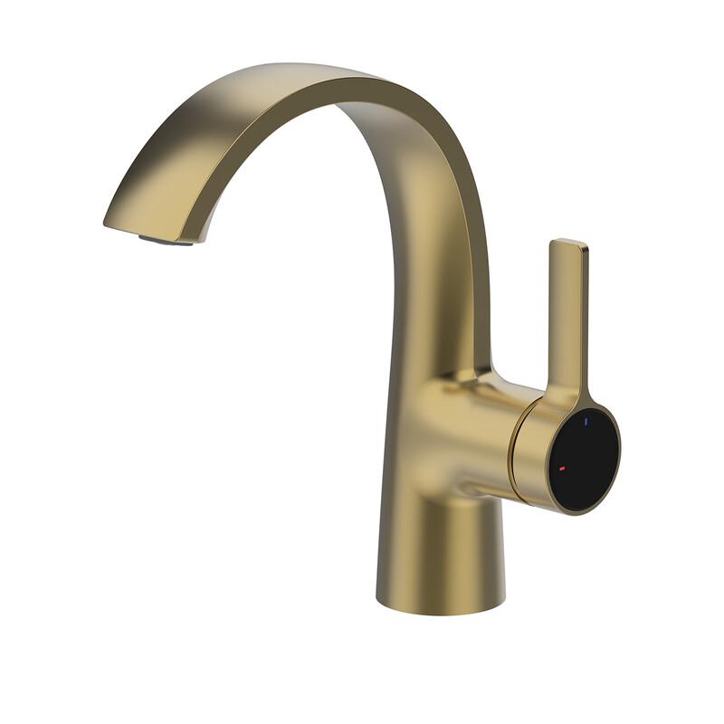 SHKL 1281 Brushed Gold Basin Faucet