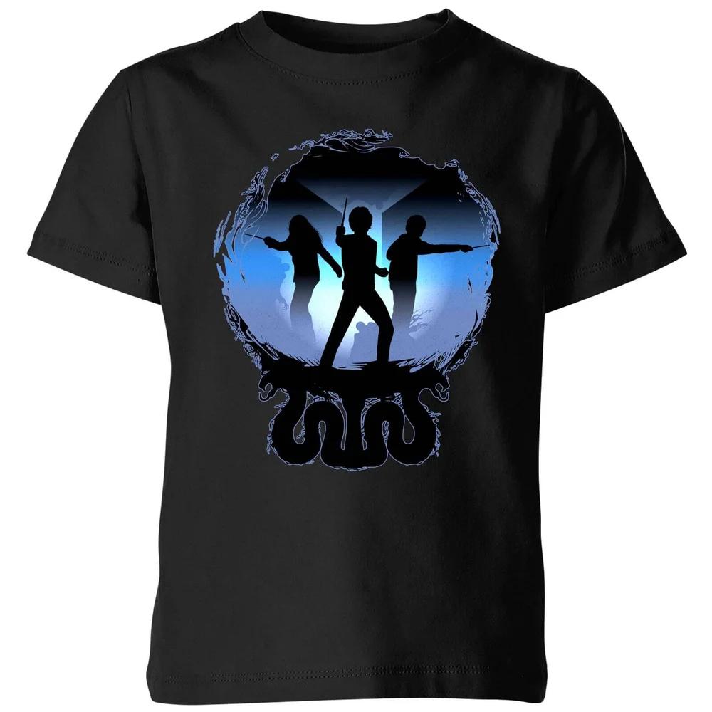 Harry Potter Silhouette Attack Kids T-Shirt - Black - 3-4 Years 120